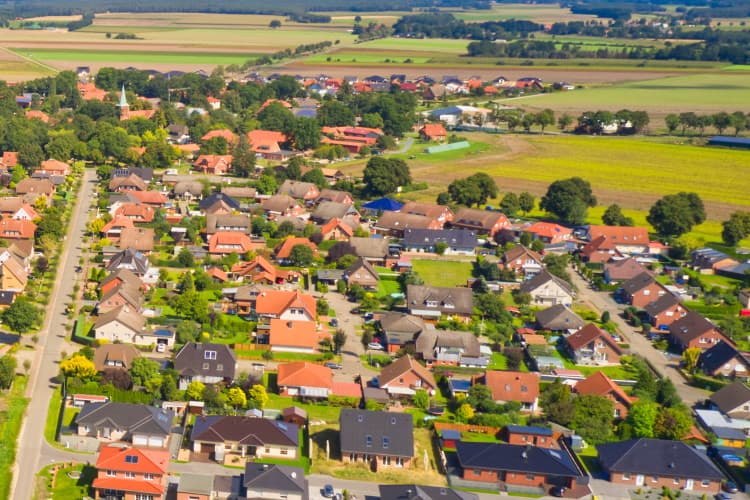 Breloh aus der Vogelperspektive